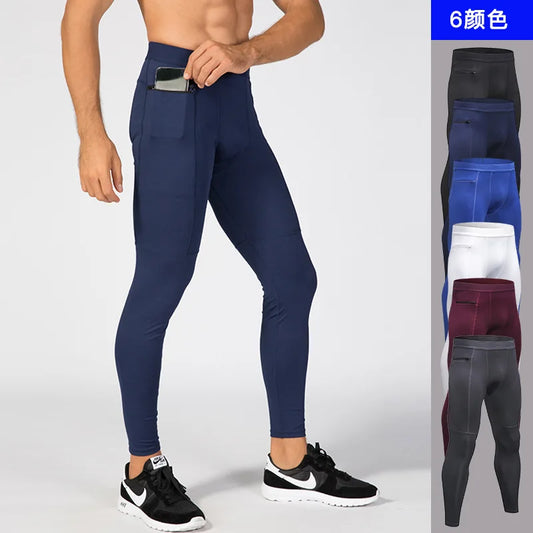 Pocket Gym Leggings: Fitness Compression Sweatpants