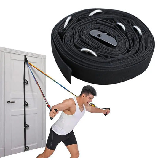 Multi-point door anchor for resistance band workouts