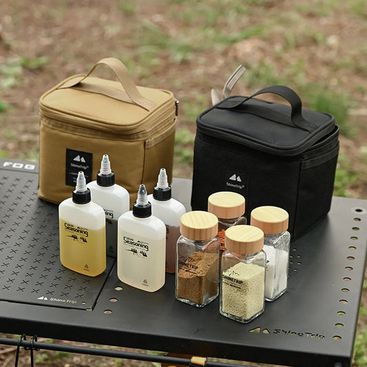 Portable seasoning set for camping adventures