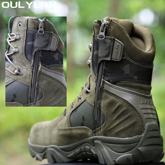 Camouflage Safety Boots: Climbing, Outdoor, Military Hiking