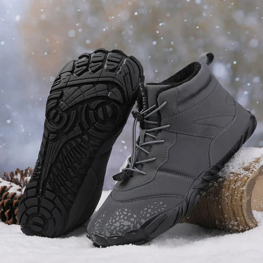 Winter Boots: Plush, warm, waterproof ankle footwear for women.