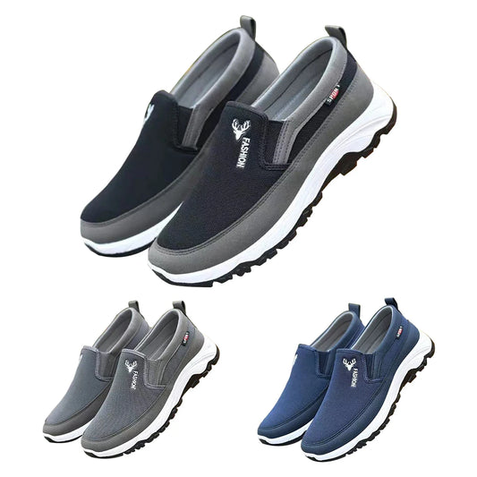 Comfortable canvas sneakers for outdoor hiking and walking.